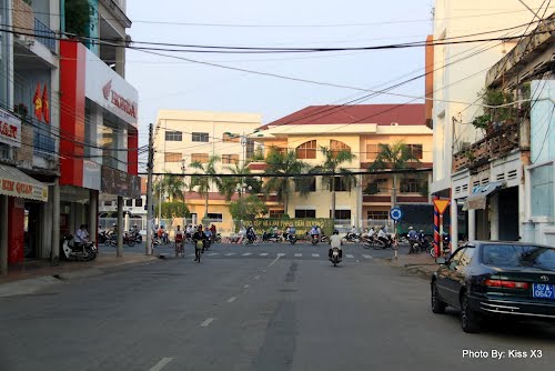 Les rues de Long Xuyen actuelles